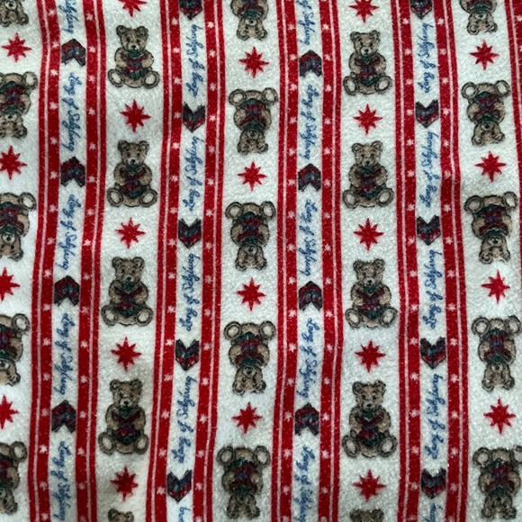 Lanz of Salzburg Flannel Teddy Bear Nightgown Sz M Grannycore Winter Novelty Vtg - Picture 11 of 14